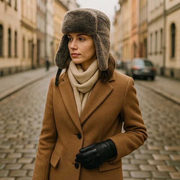 ✨ Dockers Luxe Faux Fur Trapper Hat – Quilted Warmth & Classic Style main image 9
